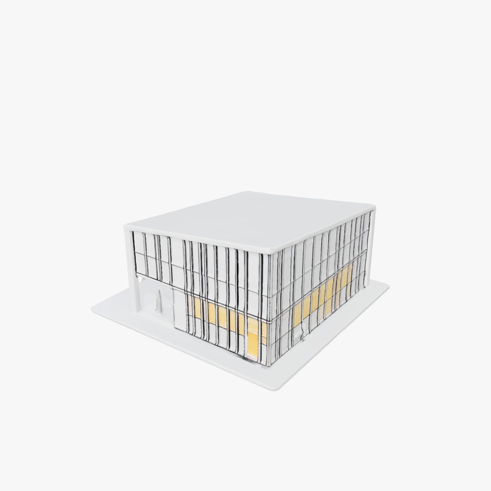 Contemporary Glass Facade model pack